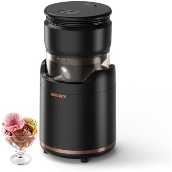 Ice Cream Maker - Rechargeable & Compact Electric Ice Cream Machine for Gelato