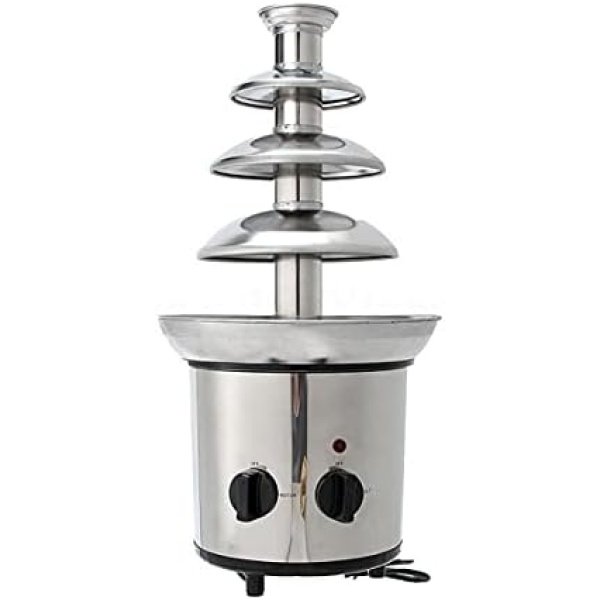 Stainless Steel Chocolate Fountain Machine 4 Tier Electric Chocolate Fondue