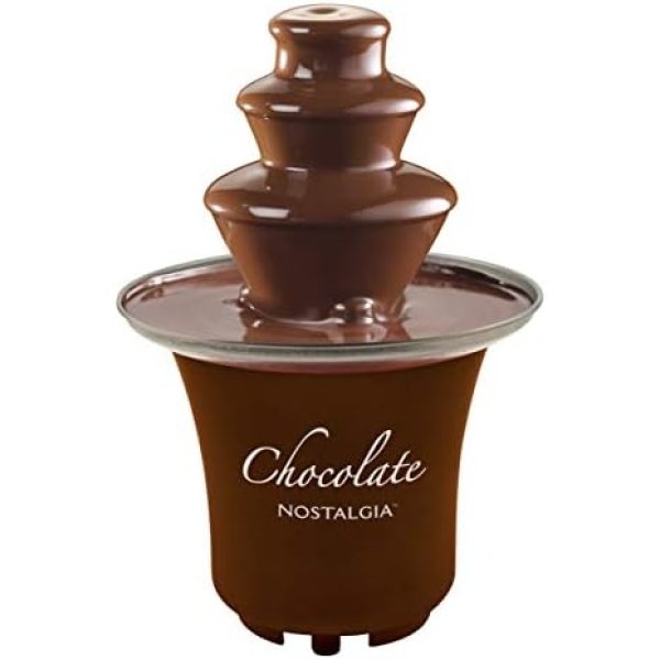 Nostalgia 3 Tier Electric Chocolate Fondue Fountain Machine for Parties