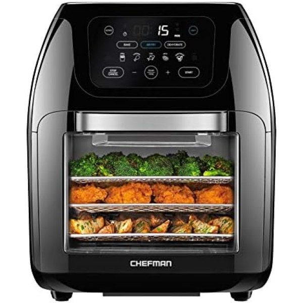CHEFMAN Multifunctional Digital Air Fryer+ Rotisserie, Dehydrator